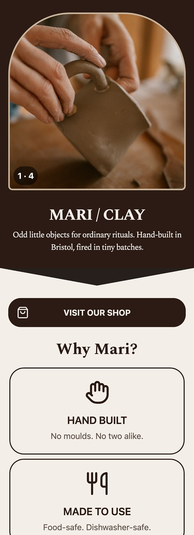 Mari Clay studio link page